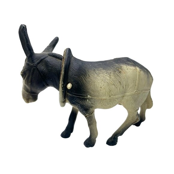 Donkey Mule Celluloid Bobblehead Nodder Figurine Rustic Vintage Bobble Head 4" - Picture 3 of 6